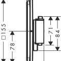Vonios / dušo maišytuvas Hansgrohe Shower Select Comfort Q įmontuojamas chromuotas 15588000