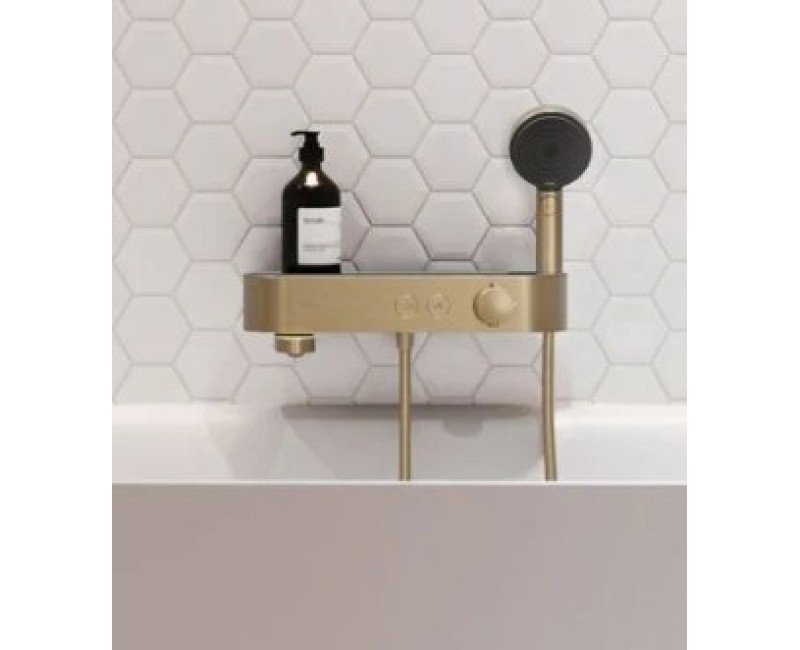 Смеситель для ванны/душа Hansgrohe Shower Tablet с термостатом, матовая бронза