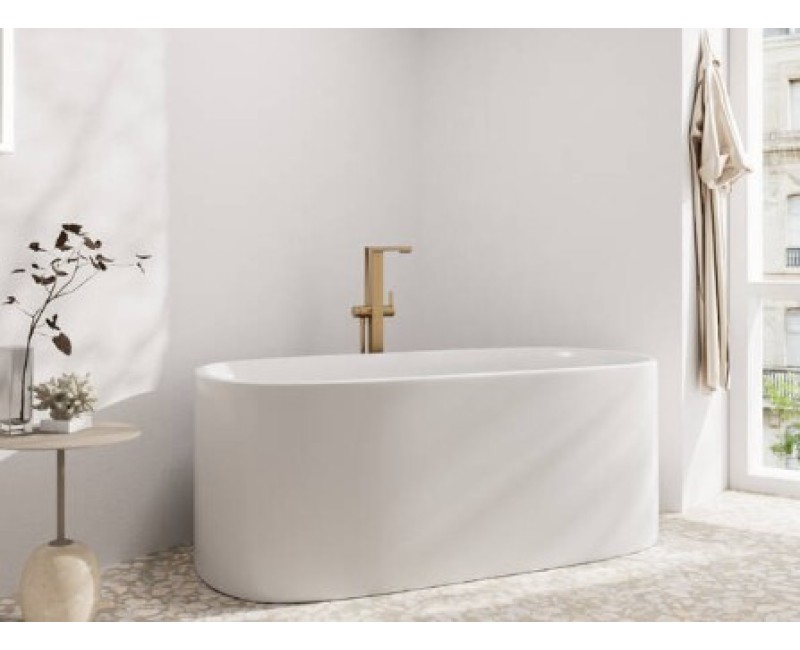 Смеситель для ванны/душа Hansgrohe Tecturis E Напольный, матовая бронза