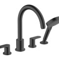 Vonios / Dušo maišytuvas Hansgrohe Vernis Blend ant vonios krašto 71456670 Juodas matinė