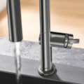 Virtuvinis kranas Hansgrohe Talis M 54 210 su ištraukiamu antgaliu+sBox 2 srauto režimai 72801340 Brushed Black Chrome