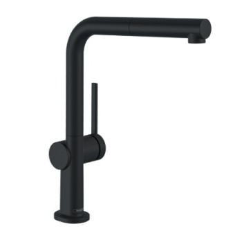 Смеситель для кухни Hansgrohe Talis 270 EcoSmart 1jet выдвижная головка 72845670 Черный матовый