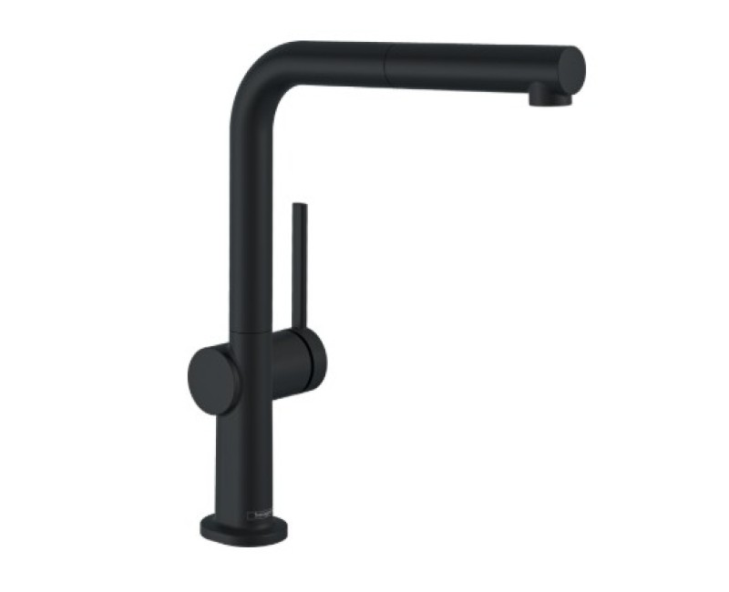 Смеситель для кухни Hansgrohe Talis 270 EcoSmart 1jet выдвижная головка 72845670 Черный матовый