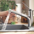 Смеситель для кухни Hansgrohe Zesis M33 150 EcoSmart 2jet выдвижная головка 74810000 Хром