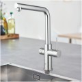 Virtuvinis maišytuvas Grohe Blue Home su filtru Chromuotas 31454001