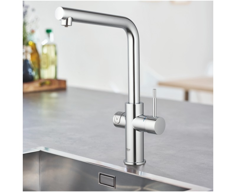 Virtuvinis maišytuvas Grohe Blue Home su filtru Chromuotas 31454001