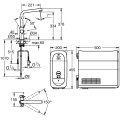 Virtuvinis maišytuvas Grohe Blue Home su filtru Chromuotas 31454001