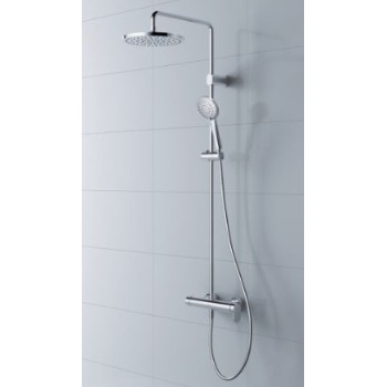 Dušas sistēma Duravit Wave, Dušas galva D 25 cm, 3 plūsmas, Hromēta