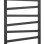 Dvieļu žāvētājs / Radiators Sapho Zig 60x181cm, 824W, melns  ZG619B