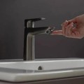 Vonios kriauklės maišytuvas Hansgrohe Talis E 110 71712340 Brushed Black Chrome