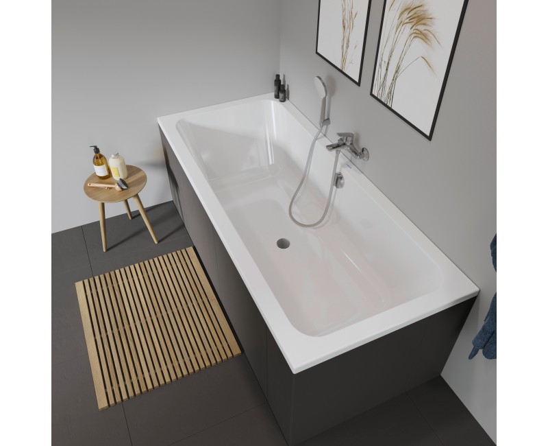 Ванна Duravit D-Code, 180x80см, акрил, белая 700101000000000