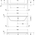 Ванна Duravit D-Code, 180x80см, акрил, белая 700101000000000