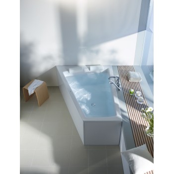 Vanna Duravit Paiova, 170x130cm, akrils, kreisā, balts 700214000000000