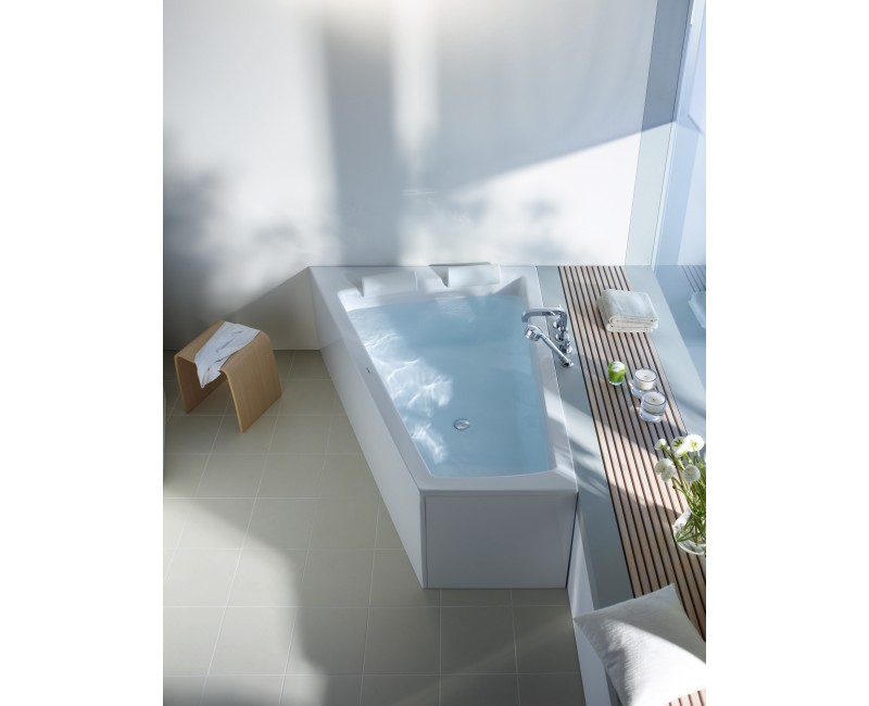Vanna Duravit Paiova, 170x130cm, akrils, kreisā, balts 700214000000000