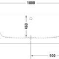 Vanna Duravit Happy D.2, 180x80cm, akrils, balts 700318000000000
