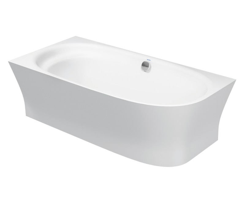 Vanna Duravit Cape Cod, 190x90cm, akrilas, kairysis, matinė balta 700362000000000