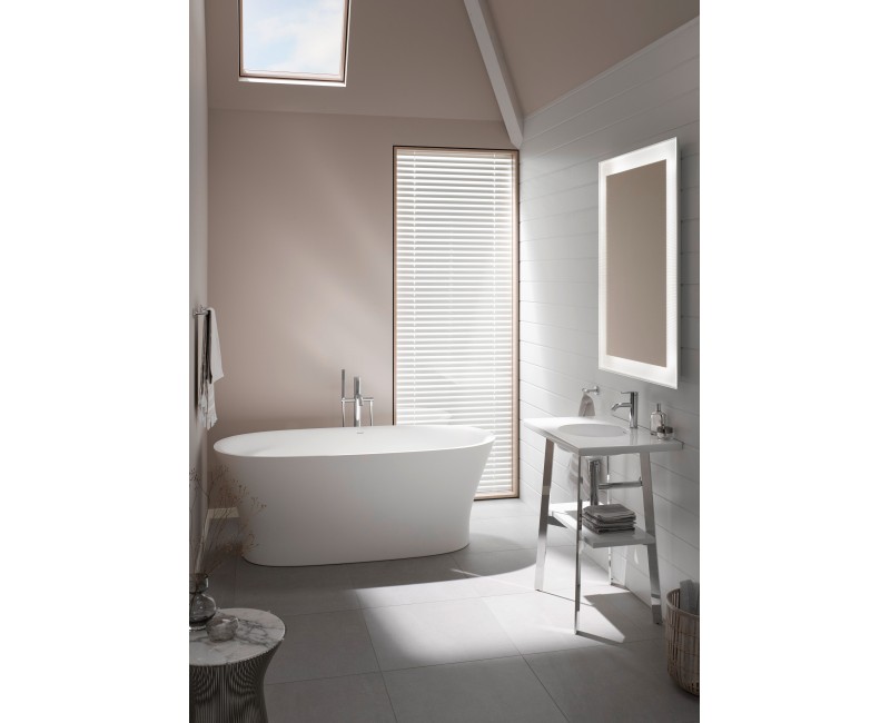 Vanna Duravit Cape Cod, 165x78cm, akrilas, matinė balta 700459000000000