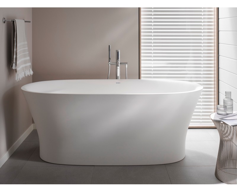 Vanna Duravit Cape Cod, 165x78cm, akrilas, matinė balta 700459000000000