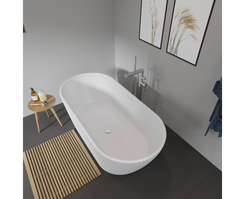Vanna Duravit D-Neo, 160x75cm, akrilas, matinė balta 700477000000000