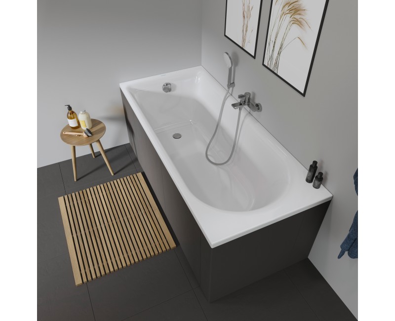 Ванна Duravit D-Neo, 170x75см, акрил, белая 700479000000000