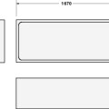 Опора для ванны Duravit D-Code, 170x75см, белая 790474000000000