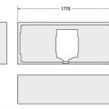 Опора для ванны Duravit D-Code, 177x77см, полистирол, белая 790475000000000