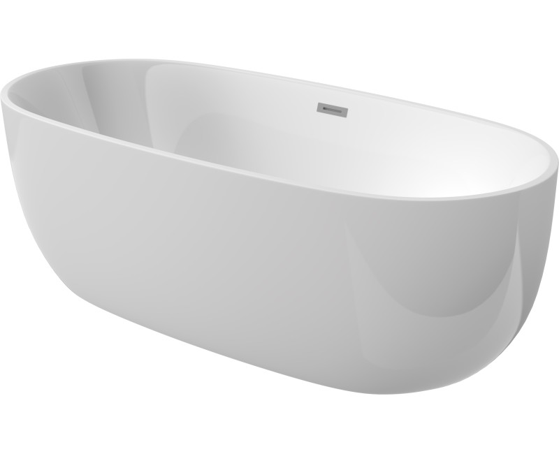 Отдельно стоящая ванна Deante Alpina Oval литой акрил 150x73см