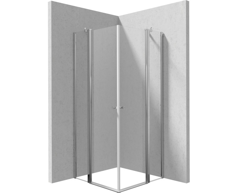 Душевая кабина Deante KERRIA PLUS 90x90см прозрачное стекло, хром. профили