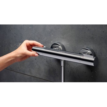 Dušas maisītājs Hansgrohe Ecostat Fine, ar termostatu hroms