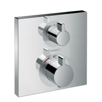 Dušas maisītājs Hansgrohe Ecostat Square Iebūvējams, ar 2 izejām, hroms