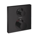 Dušas maisītājs Hansgrohe Ecostat Square virsapmetuma daļa, ar 2 izejām, matēta melna