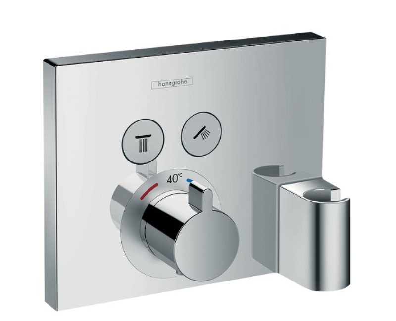 Dušas maisītājs Hansgrohe ShowerSelect virsapmetuma daļa, ar 2 izejām un Fixfit turētāju, hroms