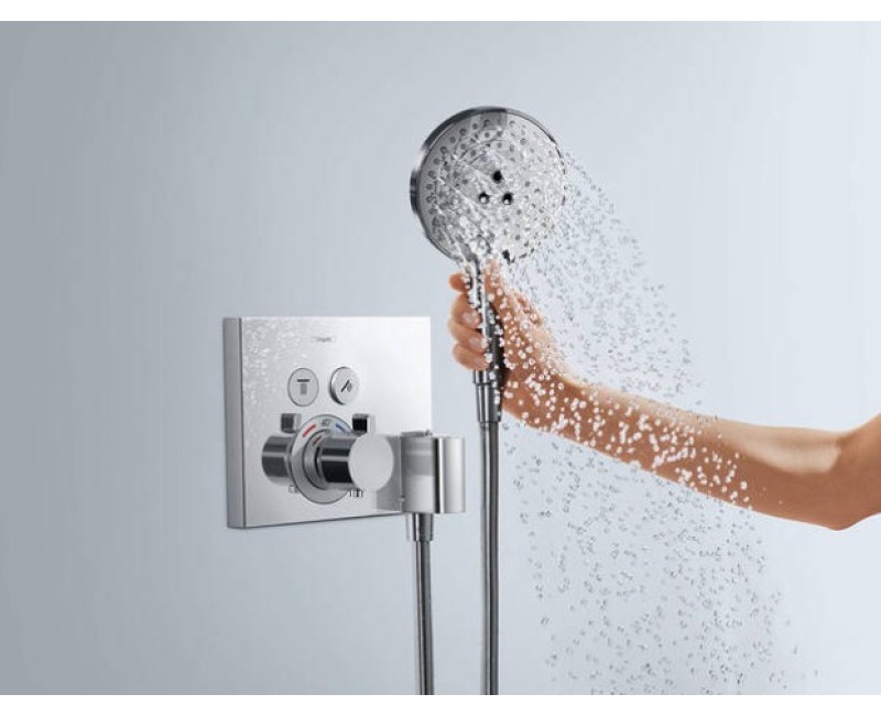 Dušas maisītājs Hansgrohe ShowerSelect virsapmetuma daļa, ar 2 izejām un Fixfit turētāju, hroms