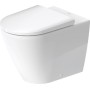 Tualetes pods Duravit D-Neo Rimless, ar vāku QR/Soft Close, 370x580 mm, balts