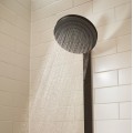Dušas sistēma Hansgrohe Pulsify 260 2 jet ar termostatu ShowerTablet Select 400, matēta melna