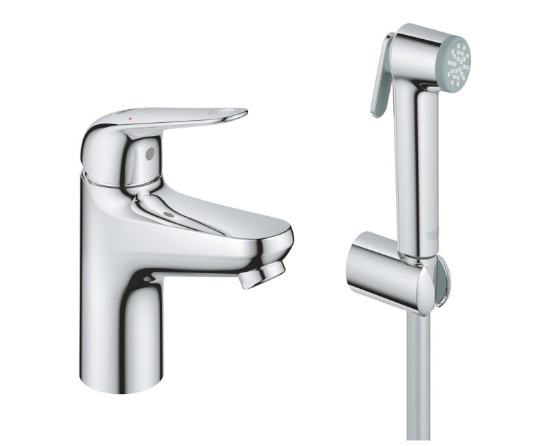 Izlietnes maisītājs Grohe Euroeco S, ar bidettu, hroms