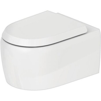 Piekaramais tualetes pods Duravit Qatego Rimless, bez vāka, 380x570 mm, Durafix, balts