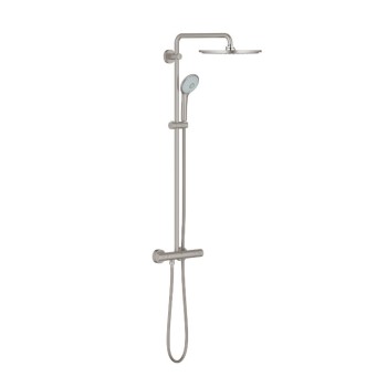 Dušas sistēma Grohe Euphoria ar termostatu Euphoria XXL 310, rokas duša Euphoria 110 Massage, supersteel