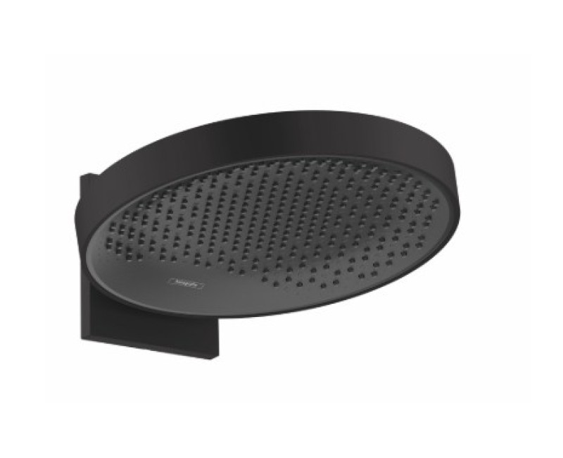 Dušas galva Hansgrohe Rainfinity 360 1jet, ar turētāju no sienas, matēta melna