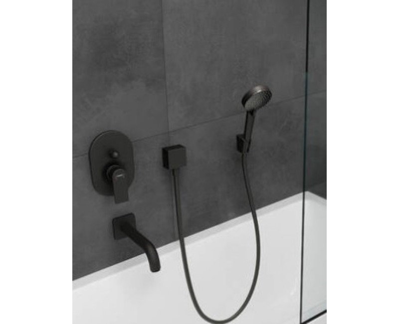 Dušo išleidimas Hansgrohe Fixfit Square, matinė juoda