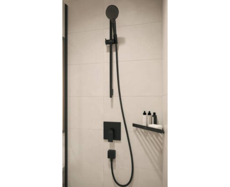 Dušo išleidimas Hansgrohe Fixfit Square, matinė juoda