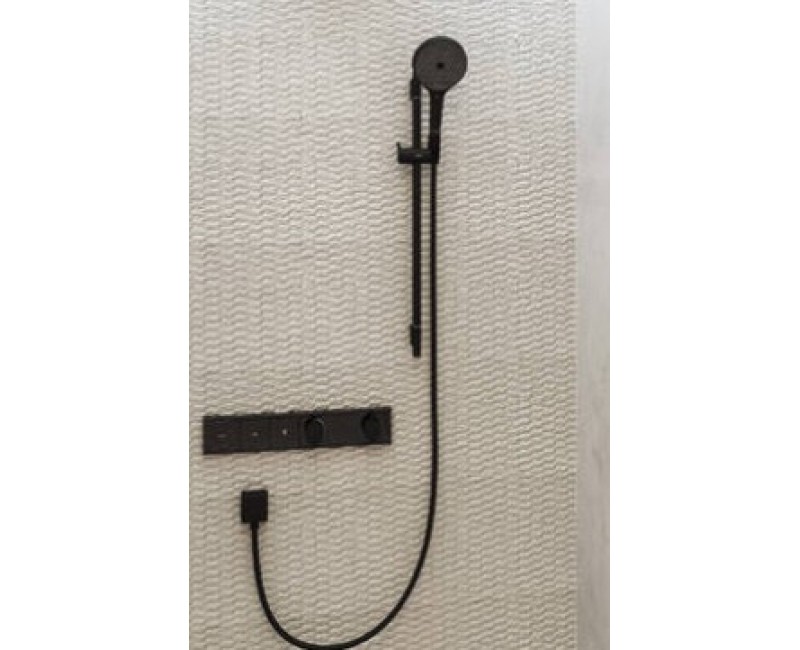 Dušo išleidimas Hansgrohe Fixfit Square, matinė juoda