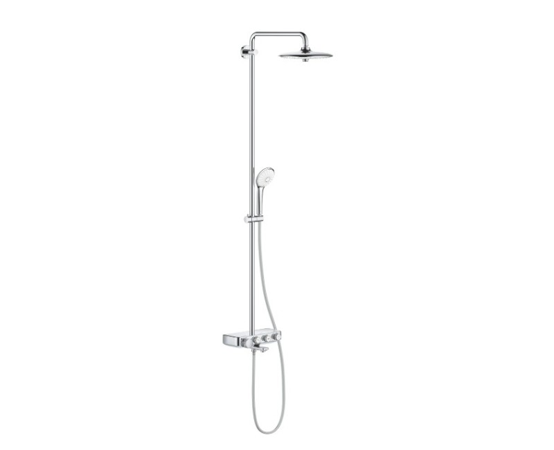 Dušas sistēma Grohe ar vannas termostatu SmartControl Euphoria Mono 260, hroms