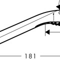Душевая трубка Hansgrohe Crometta 100 1jet, белый/хром