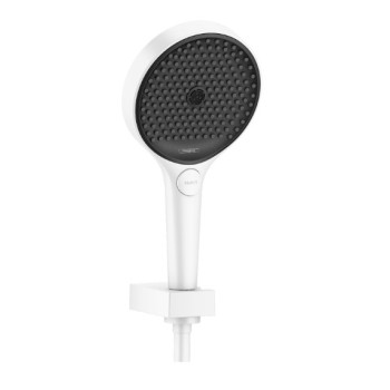 Dušo komplektas Hansgrohe Rainfinity 130 3jet, 1250 mm dušo žarna, matinė balta