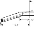 Dušo galvutė Hansgrohe Rainfinity 130 3jet, matinė juoda