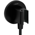 Душевой вывод Hansgrohe Fixfit S, матовый черный