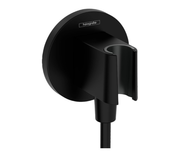 Душевой вывод Hansgrohe Fixfit S, матовый черный