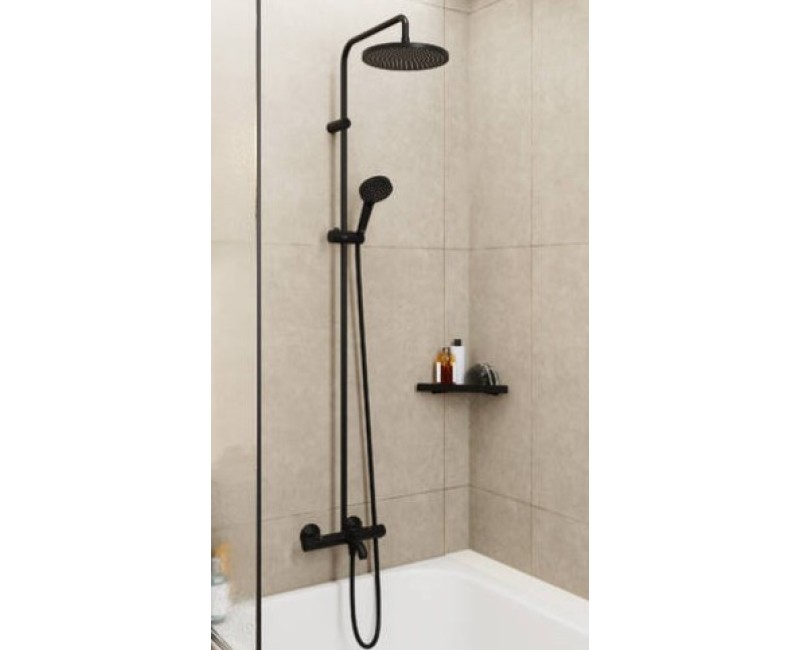 Dušas sistēma Hansgrohe Vernis Blend 240 1jet, matēts melns