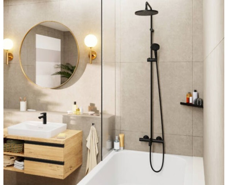 Dušas sistēma Hansgrohe Vernis Blend 240 1jet, matēts melns